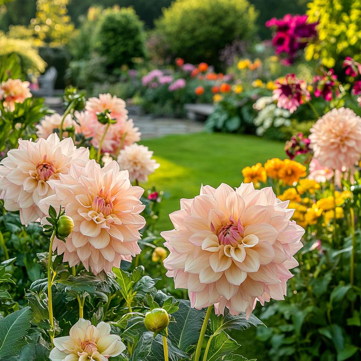 Dahlia tubers - 3 pcs. - Dahlia 'Break Out' - Flower Bulbs - Pink