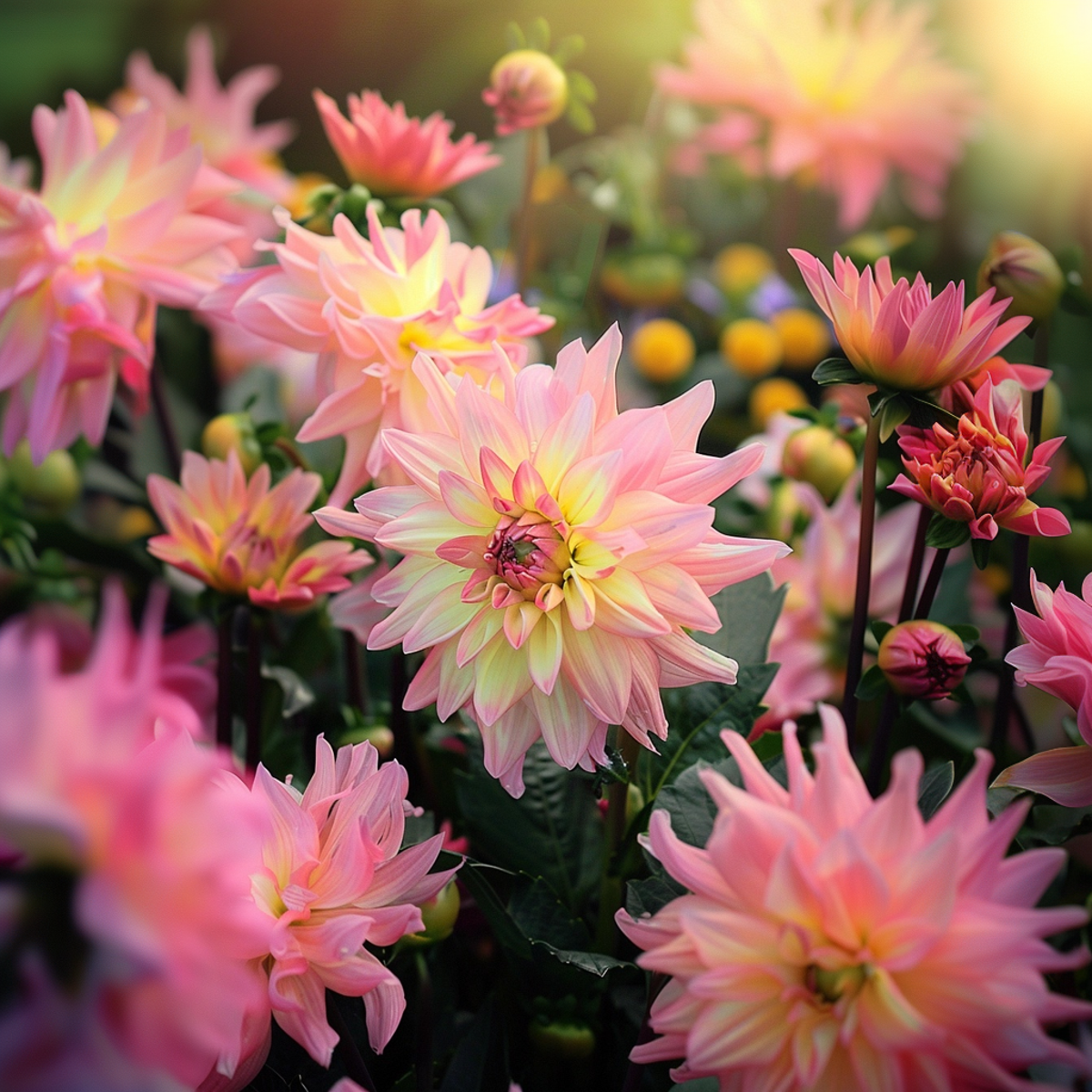 Dahlia tubers - 3 pcs. - Dahlia 'Melody Gipsy' - Flower Bulbs