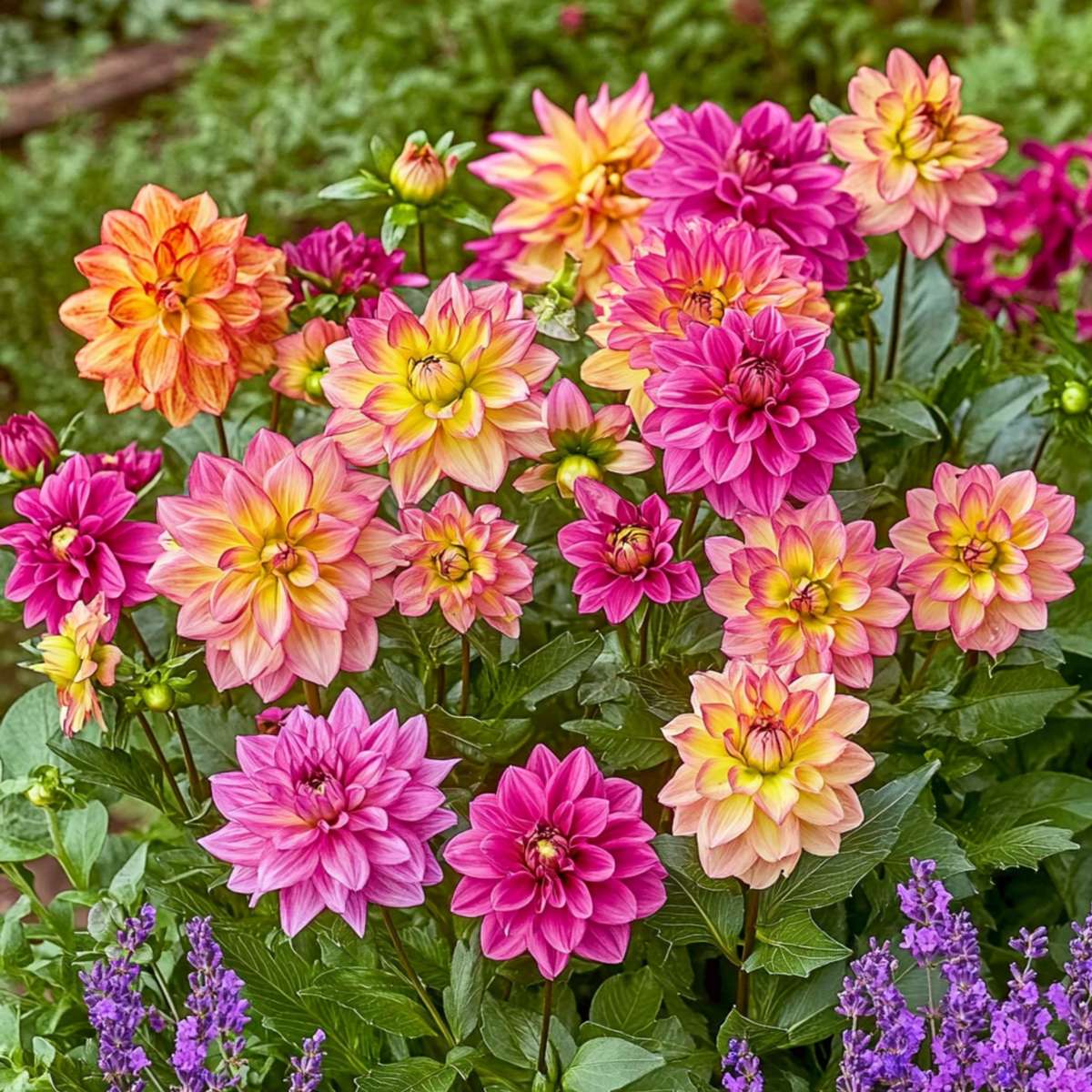 Dahlia tubers - 6 pcs. - Dahlia 'Pacific Mix' - Flower Bulbs