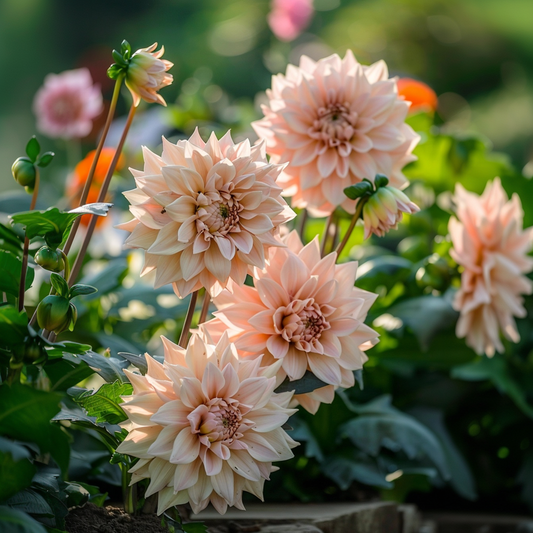 Dahlia tubers - 3 pcs. - Dahlia 'Cafe au Lait' - Flower Bulbs