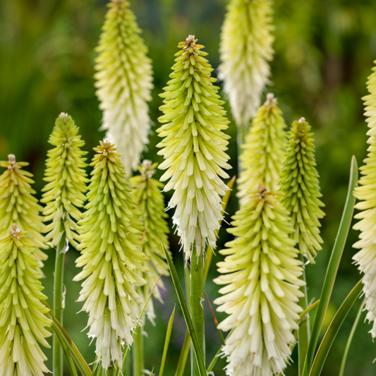Red Hot Poker - 3 pcs. - Tritoma Kniphofia 'Ice Queen' - Root balls - White