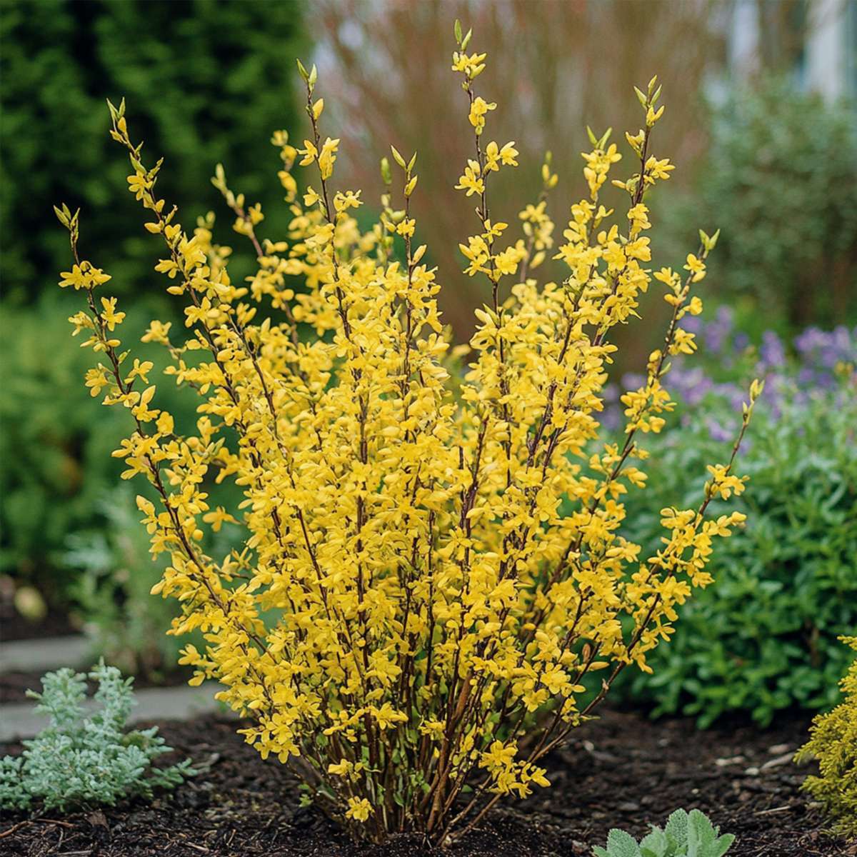 Golden Bells - 4 pcs. - Forsythia intermedia 'Minigold' - Height 25-40cm - ⌀17cm