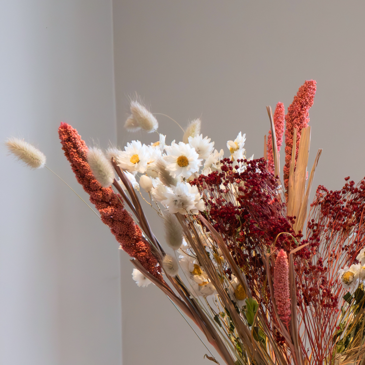 Dried flowers - Bouquet 'Trendy Lady in Red' - Dryflowers
