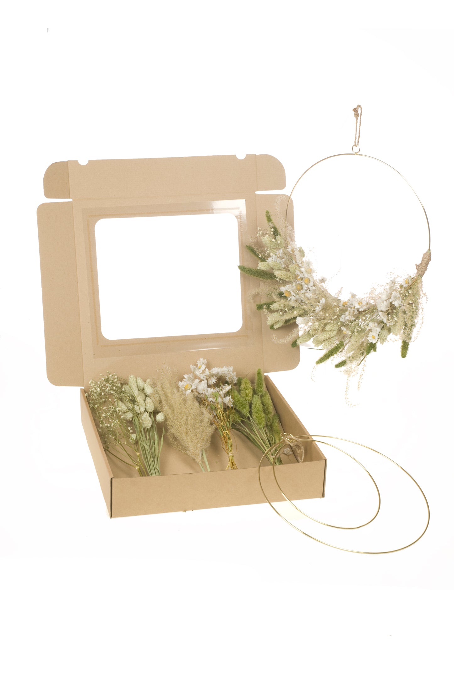 Dried flowers - Dryflower 'Ring Natural' - Dryflowers