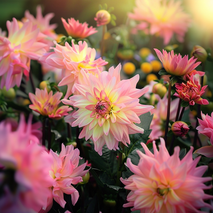 Dahlia tubers - 3 pcs. - Dahlia 'Melody Gipsy' - Flower Bulbs