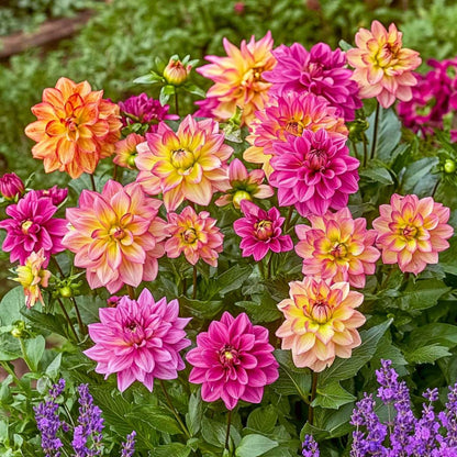 Dahlia tubers - 6 pcs. - Dahlia 'Pacific Mix' - Flower Bulbs