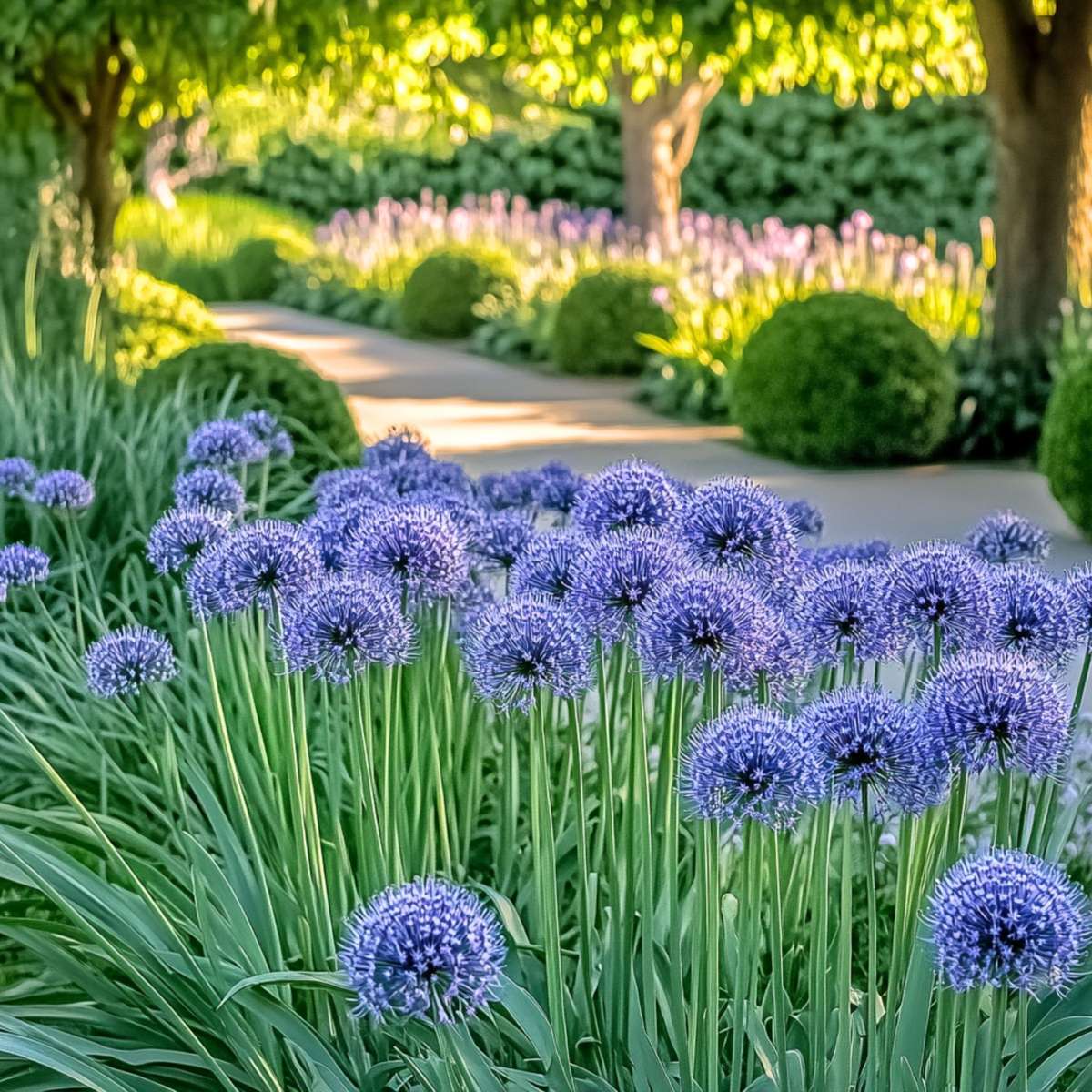 Blue Ornamental Onion - Allium 'Caeruleum' - Set of 40 Flower Bulbs