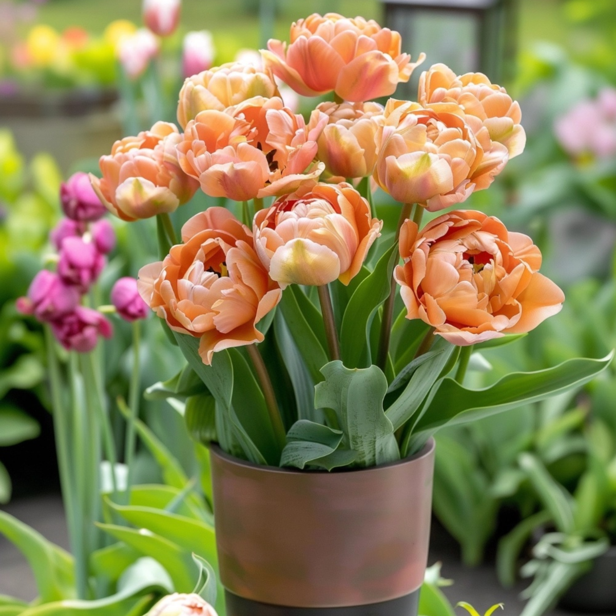 Tulip bulbs - 15 pcs. - Tulipa 'Copper Image' - Flower Bulbs