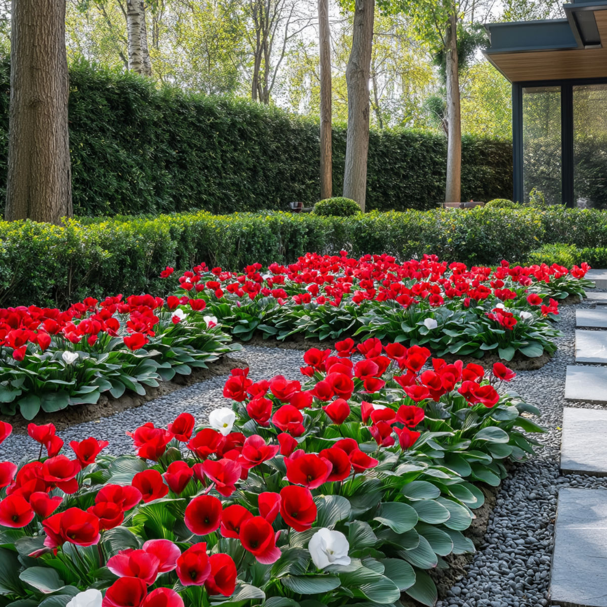 Cyclamen - 6 pcs. - Cyclamen persicum 'Winfall Scarlet' - Height 10-20cm - ⌀9cm