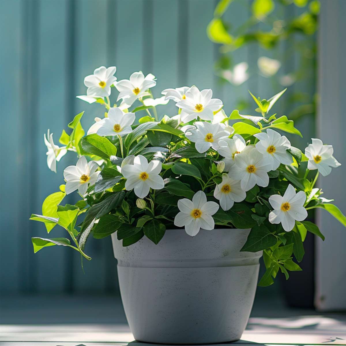Mandevilla - 3 pcs. - Dipladenia sanderii 'Rio White' - Height 25-40cm - ⌀9cm