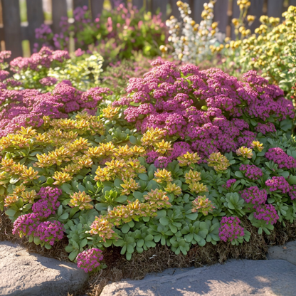 Stonecrop - 9 pcs. - Sedum reflexum - Height 10-15cm - ⌀12cm