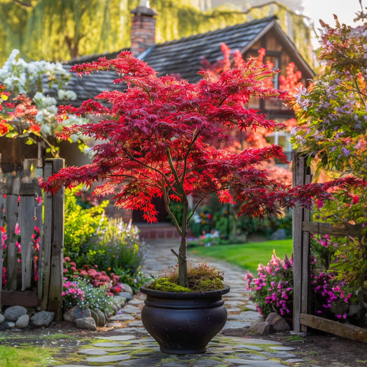 Japanese maple - 2 pcs. - Acer palmatum 'Shaina' - Height 80-90cm - ⌀19cm