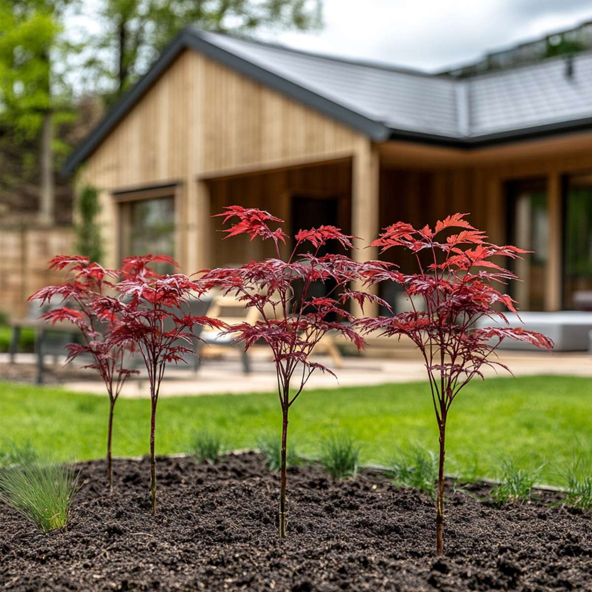 Japanese maple - 4 pcs. - Acer palmatum 'Atropurpureum' - H25-40cm - ⌀10,5cm