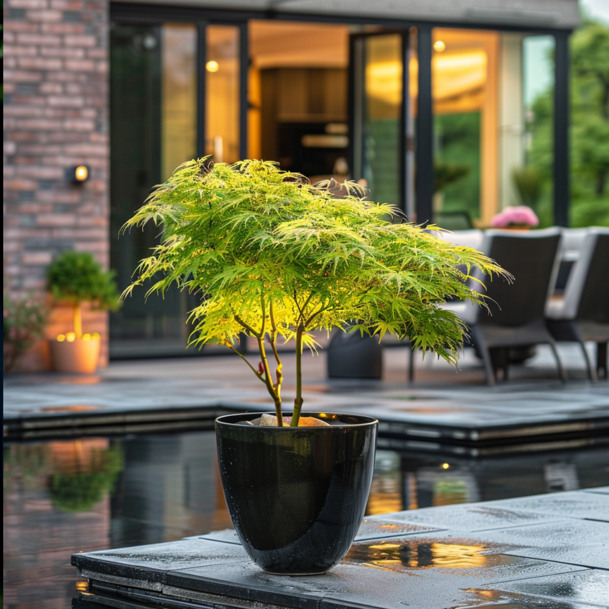 Japanese maple - 2 pcs. - Acer 'Garnet', Acer 'Emerald Lace' - H60-70cm - ⌀19cm