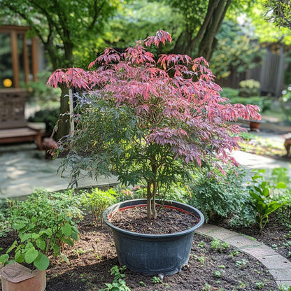 Japanese maple - 2 pcs. - Acer palmatum 'Inaba-shidare' - Height 30-40cm - ⌀13cm