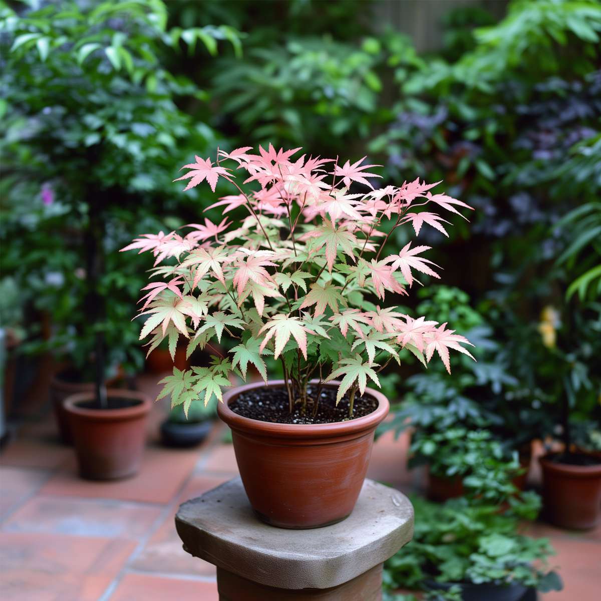 Japanese maple - 2 pcs. - Acer palmatum 'Taylor' - Height 50-60cm - ⌀19cm