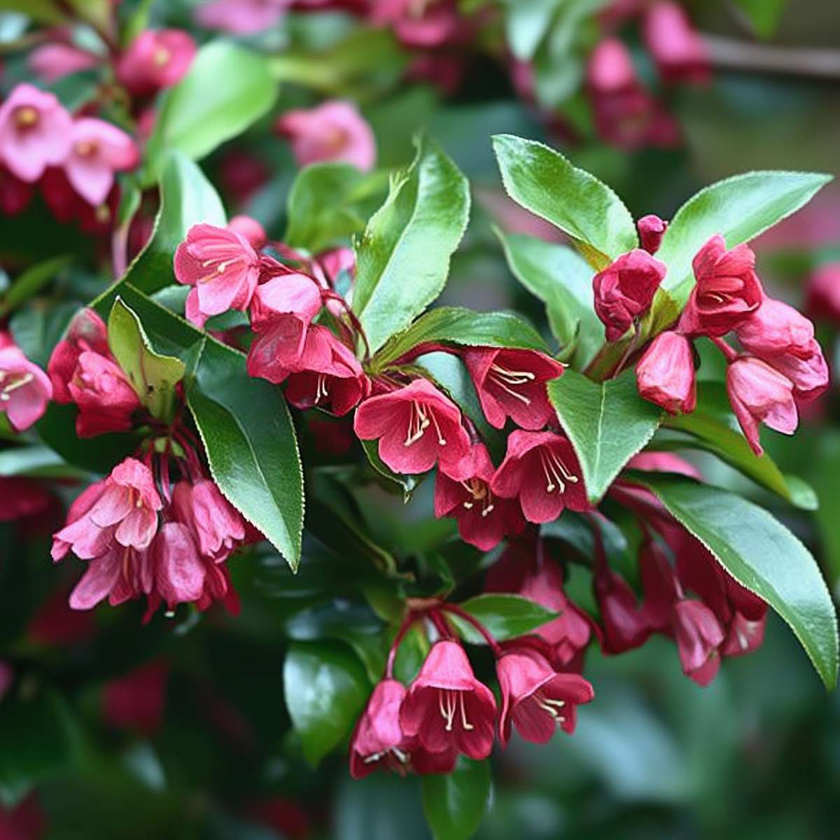 Flowering Shrub - 4 pcs. - Weigela florida 'Red Prince' - Height 25-40cm - ⌀17cm