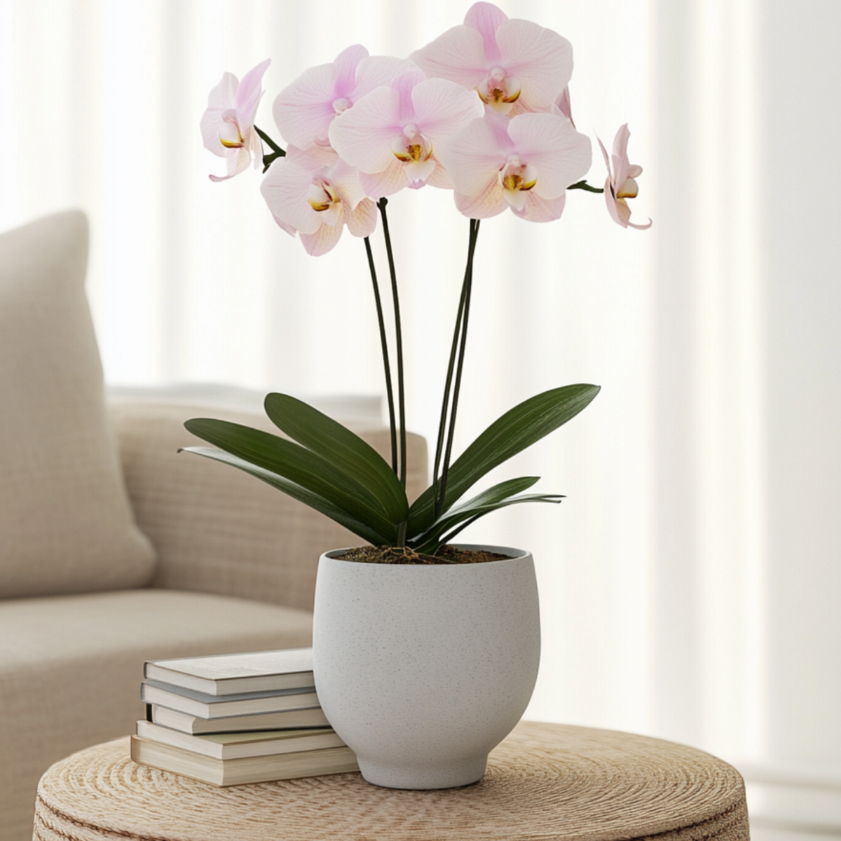 Moth orchid - Phalaenopsis - Height 50-60cm - ⌀12cm