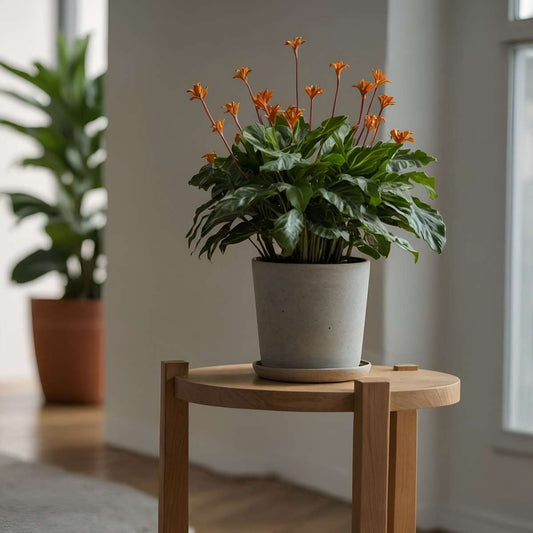 Prayer Plant - 2 pcs. - Calathea crocata 'Tassmania' - Height 40-50cm - ⌀14cm