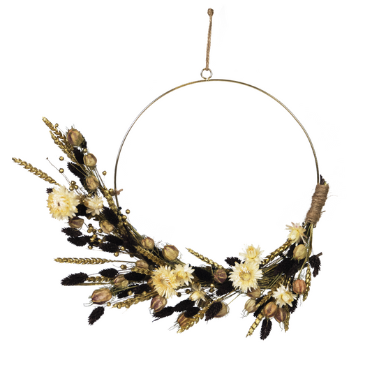 Dried flowers - Dryflower 'X-mas brown/gold' - Dryflowers