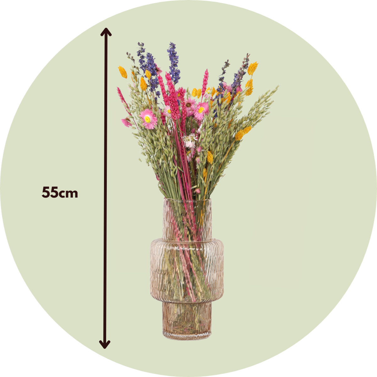Dried flowers - Bouquet 'Trendy Vibrant' - Dryflowers