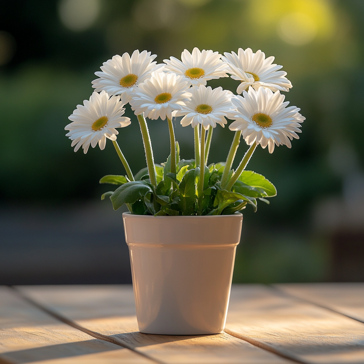 Gerbera garvinea - White - Height 45-60cm - ⌀19cm